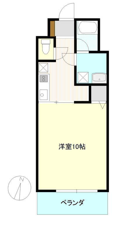 サニーフラット宮関の間取り