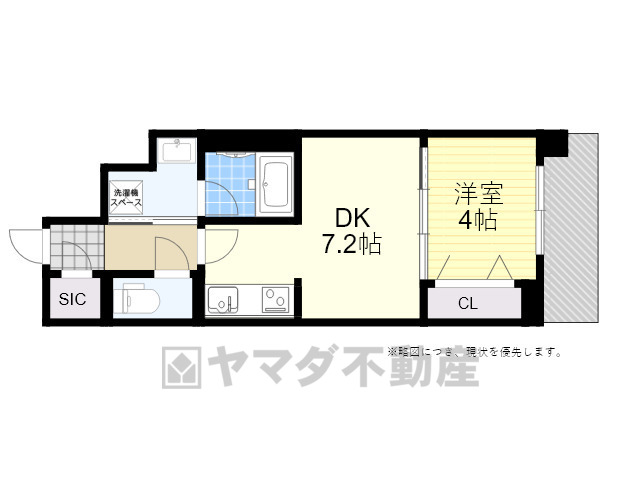 箕面市船場東のマンションの間取り