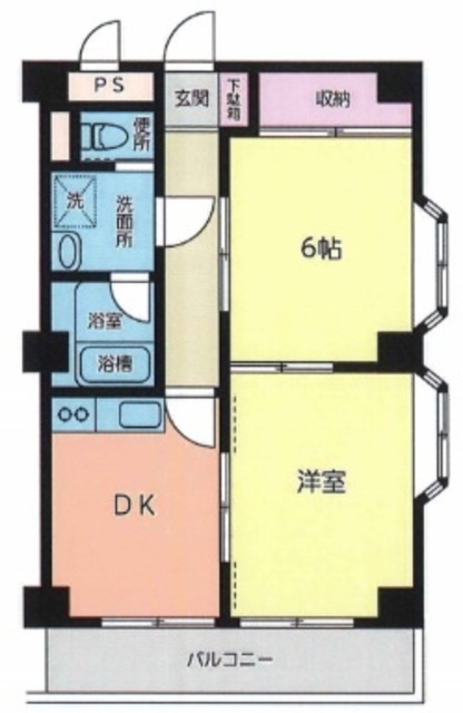 港区赤坂のマンションの間取り