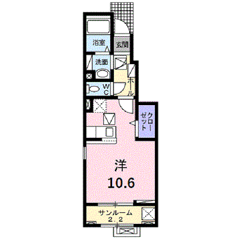 コロニラ　２１の間取り