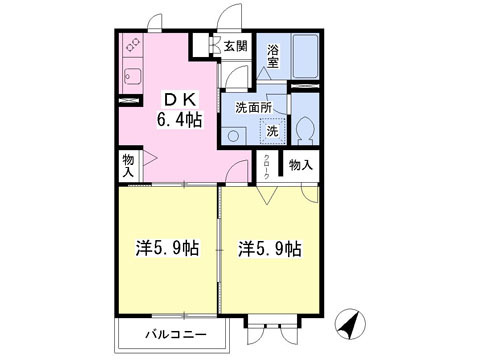 アムールプラザの間取り