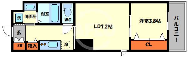 スプランディッド堀江の間取り