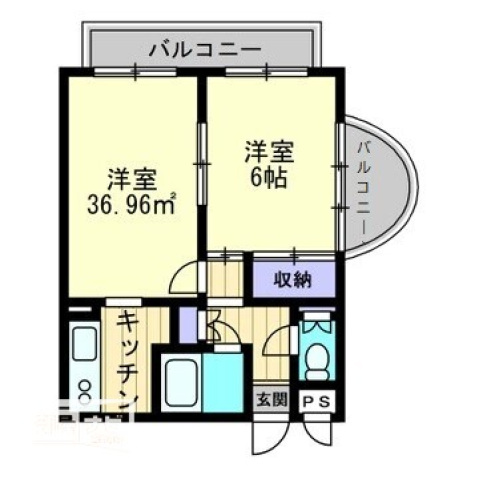 アルファ枝川の間取り