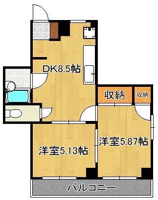 ヴィンテージ南小倉の間取り