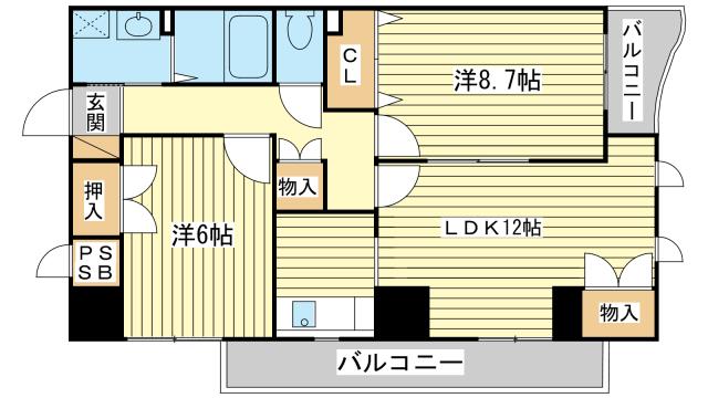 シエル青山の間取り