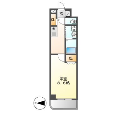 ニューシティアパートメンツ円上町の間取り