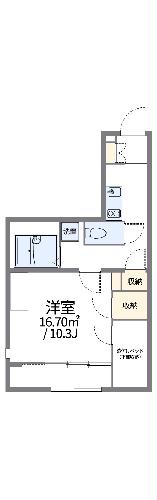 レオパレスリバーポイント小岩IIの間取り