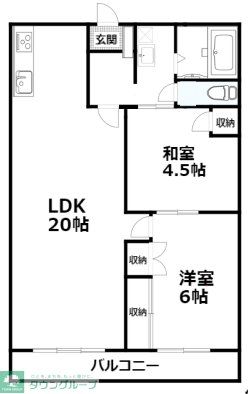 東久留米市中央町のマンションの間取り