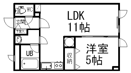 ラグ１６１Ｗの間取り