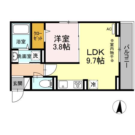アビタシオン中央林間の間取り