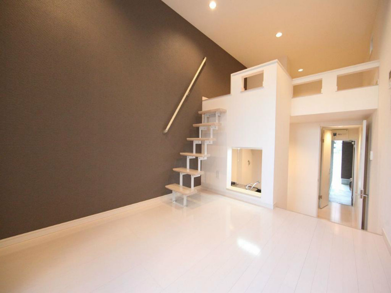 居室・リビング　洋室8.2帖　上階ロフト5.5帖(収納でも部屋でも使えます）