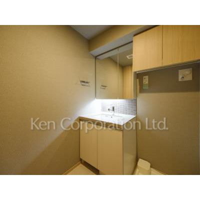 洗面設備　同タイプ5階のお部屋を撮影。仕様が異なることがあります。