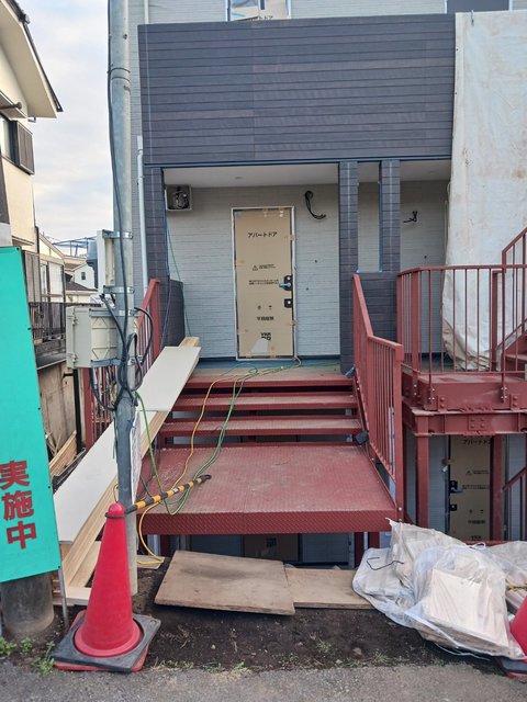 エントランス　建築中