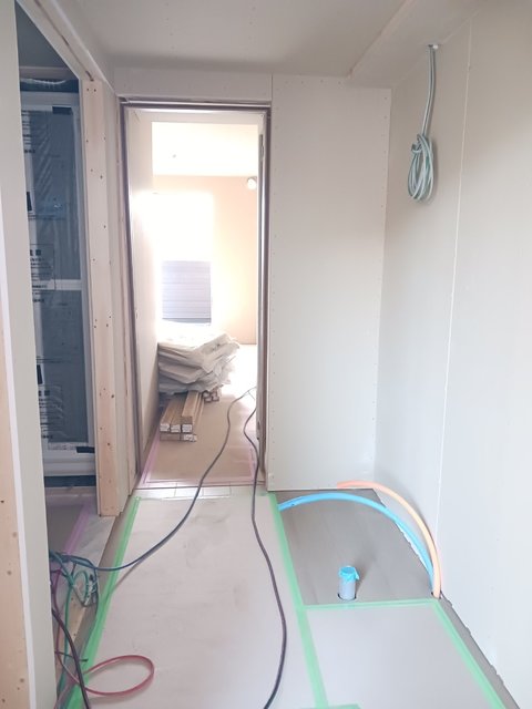 キッチン　建築中