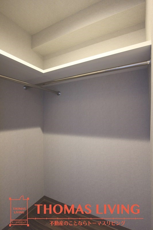 収納　大容量のウォークインクローゼットです。