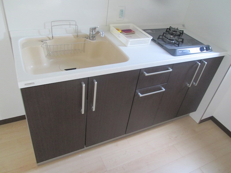 キッチン　2口コンロシステムキッチン