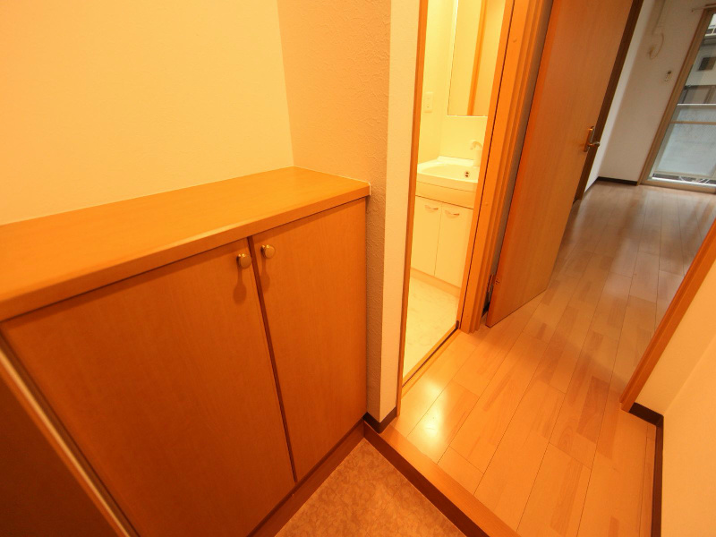 玄関　玄関　シューズボックス付