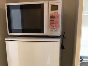 キッチン　電子レンジ・冷蔵庫