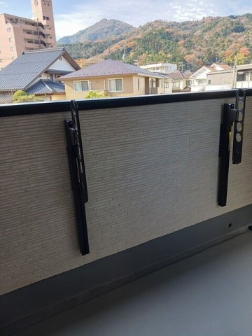 バルコニー　広々としたバルコニーです