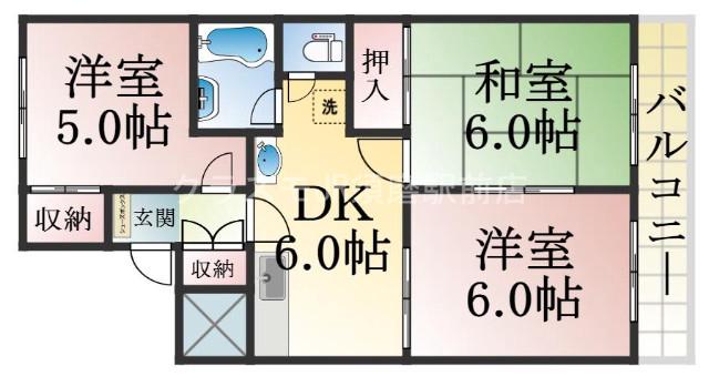 ビラ名谷A棟の間取り写真