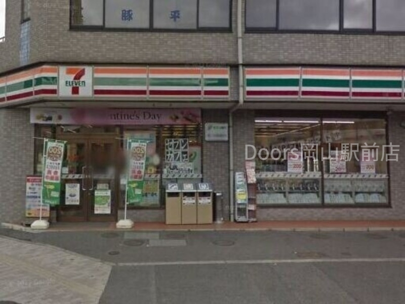 コンビニ　セブンイレブン岡山昭和町店（コンビニ）まで150m