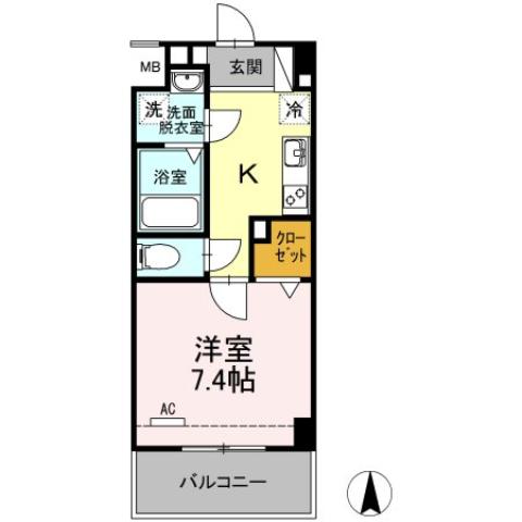ウェルシー亀島の間取り写真