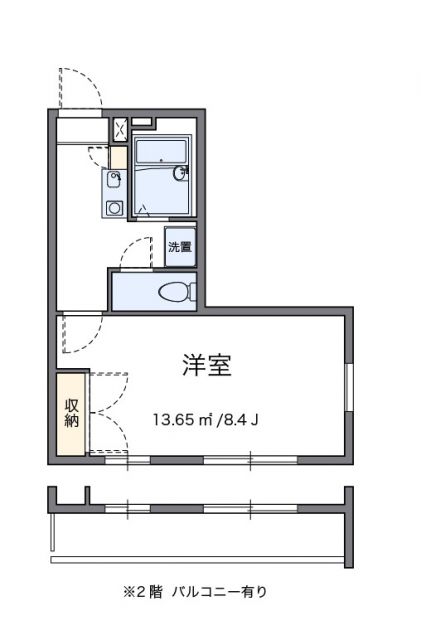 レオパレスシャンテ四之宮の間取り写真
