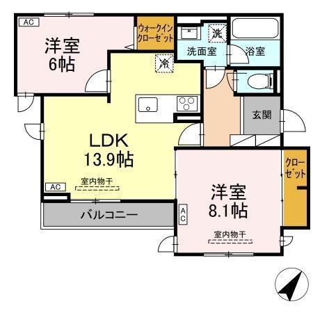 TORISIA向中野2丁目の間取り写真