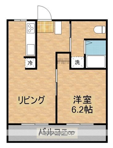 眞方コーポIの間取り写真