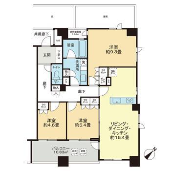 ピアース東京インプレイスの間取り写真