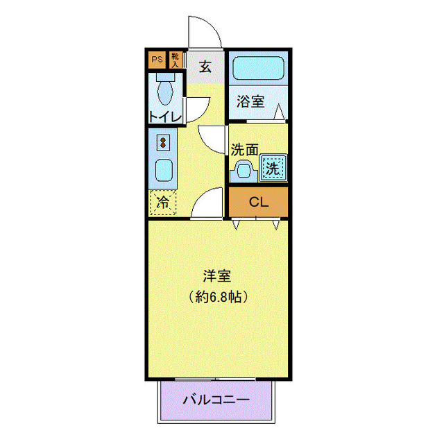 アムールこずえの間取り写真