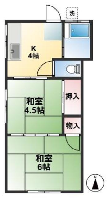 積田荘の間取り写真