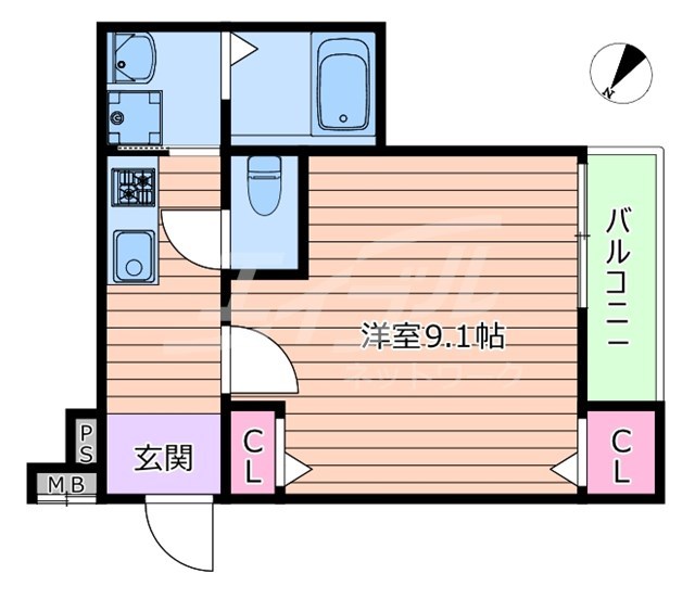 フジパレス千里丘東の間取り写真