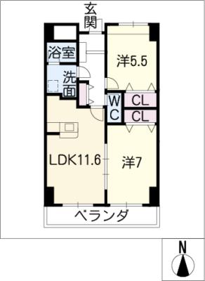 フロンティア藤が丘の間取り写真
