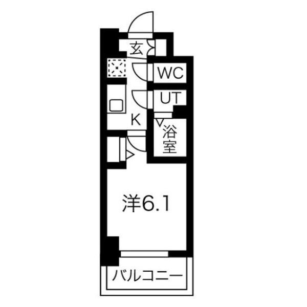 近鉄南大阪線 河堀口駅 徒歩5分 13階建 築6年の間取り写真