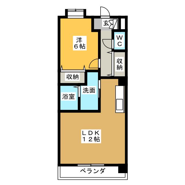 メルベーユ稲川の間取り写真