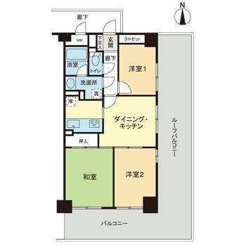 ステーションハイツ高砂の間取り写真
