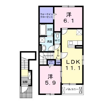 サンリットGIII　Aの間取り