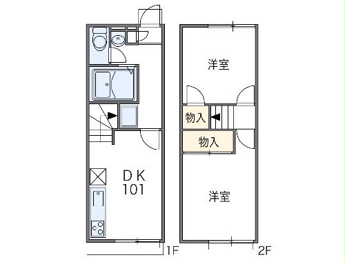 【レオパレス太子IIの間取り】