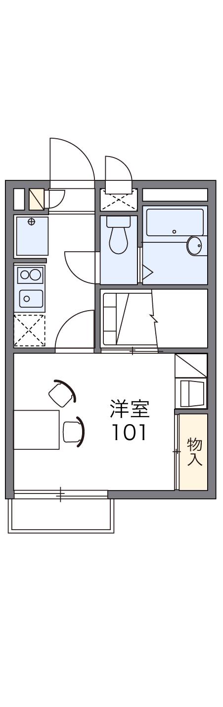 レオパレス睦の間取り