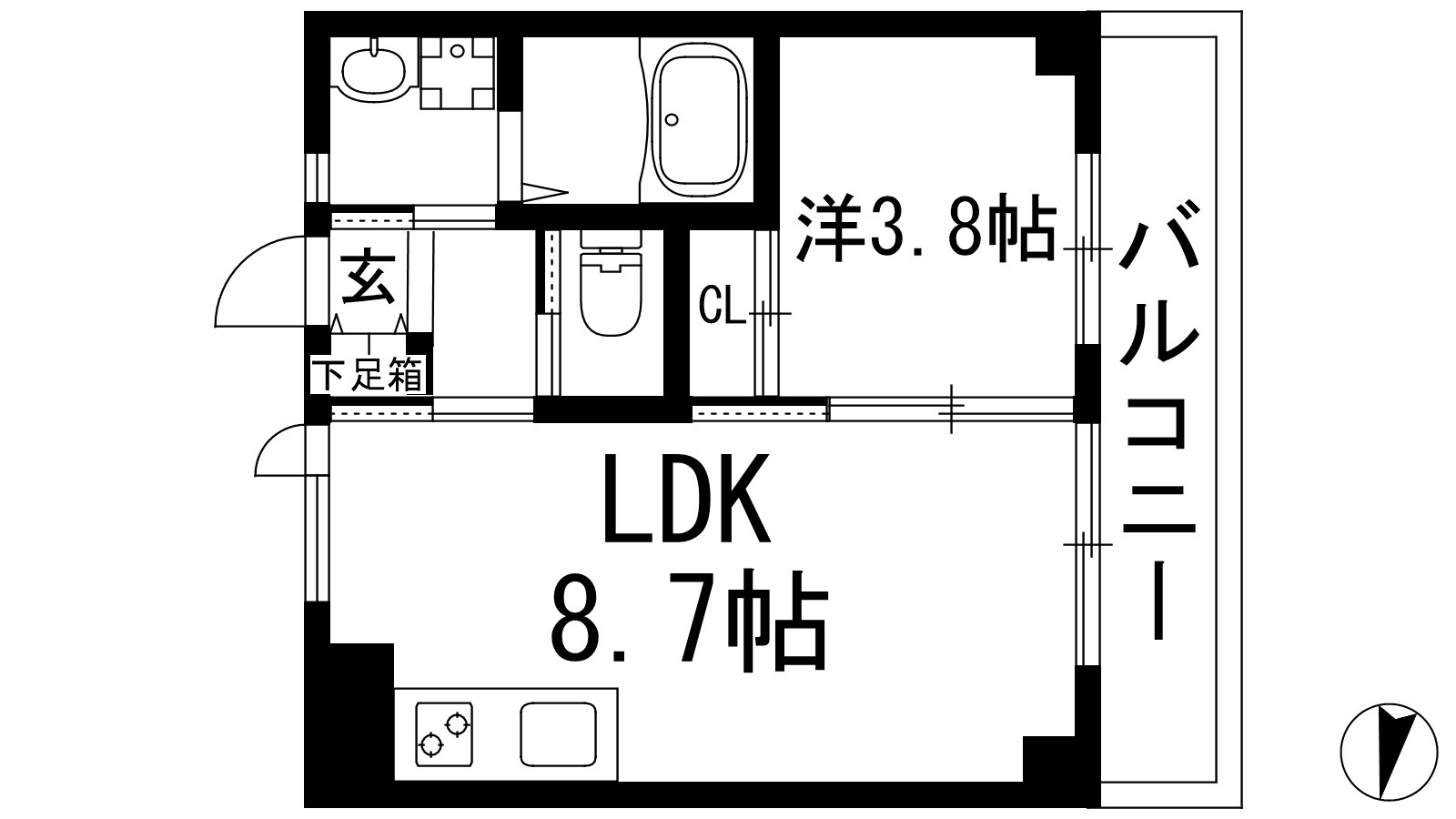 エンベロップ宝塚の間取り