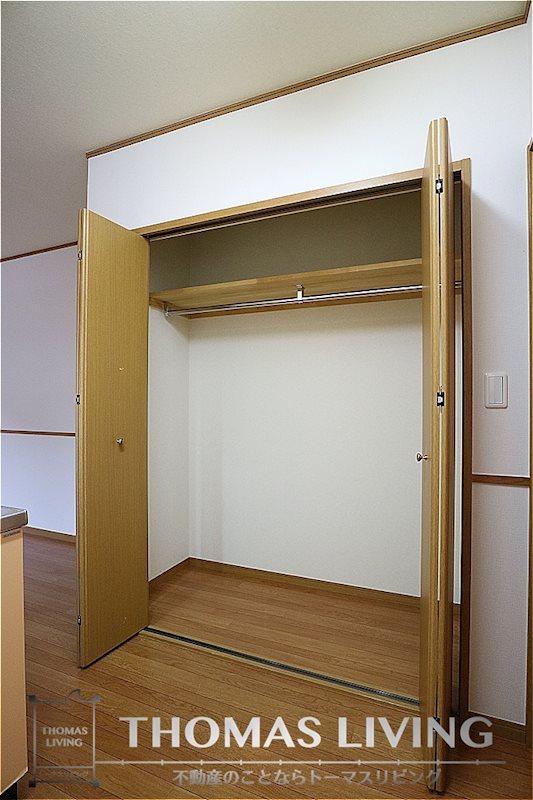 収納　大容量のクローゼット。荷物の多い方もご安心下さい。