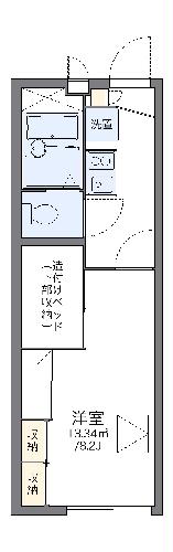 レオパレスＰｅａｃｅｆｕｌの間取り