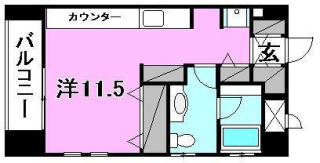 松山市泉町のマンションの間取り