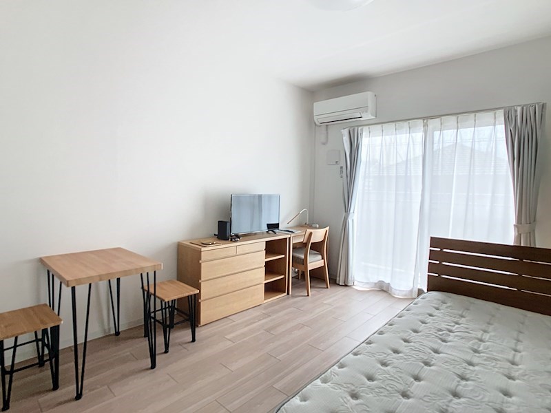 居室・リビング　ナチュラル素材の家具で揃えました！