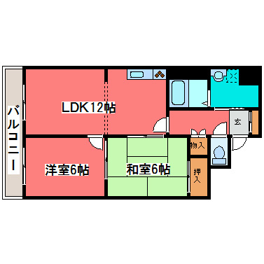 【エクレール羊ヶ丘の間取り】