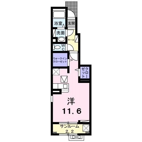 燕市井土巻のアパートの間取り