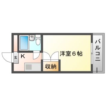 宇治市羽拍子町のマンションの間取り