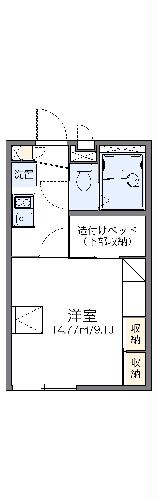 レオパレスＭＥＬＵＫＵの間取り