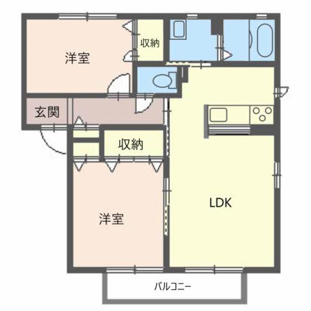 グリーンヴァレー三田Ｂの間取り